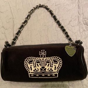 Vintage Juicy Couture Black Barrel Shoulder Bag